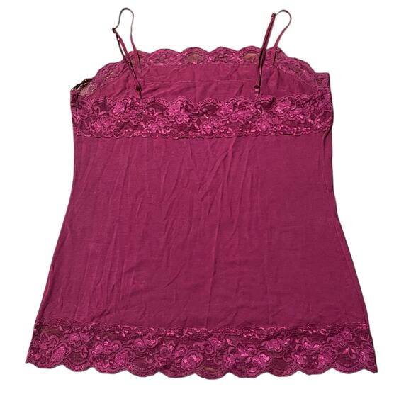 Cato Maroon Lace Cami Size Medium - Picture 2 of 4